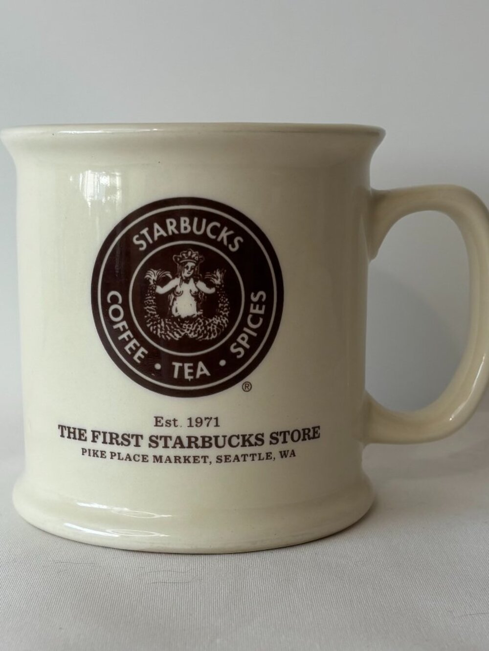 Starbucks 12oz Est. 1971 The First Starbucks Store Pike Place Coffee Mug